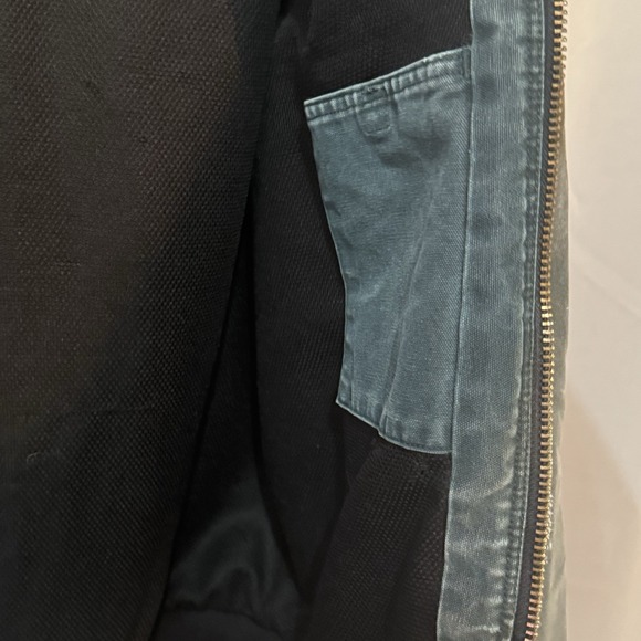 Carhartt Rare Vintage Size XL Jacket J150 Hunter Green Faded Rugged Heavy Grunge - Picture 9 of 16